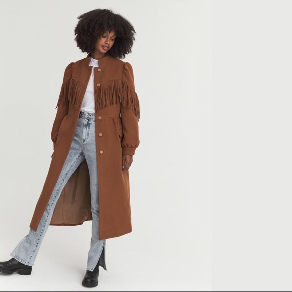 long fringe coat